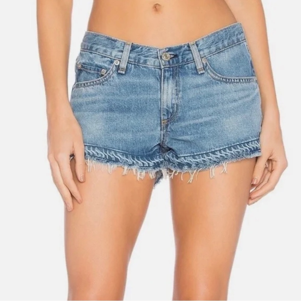 RAG & BONE Tull Cut Off Raw Denim Short